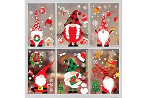 Funnlot Christmas Window Clings - 316PCS Christmas Decorations Window Stickers Decals for Glass Windows Office Home Indoor Outdoor