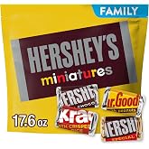 HERSHEY'S Miniatures Assorted Chocolate Candy Family Pack, 17.6 oz
