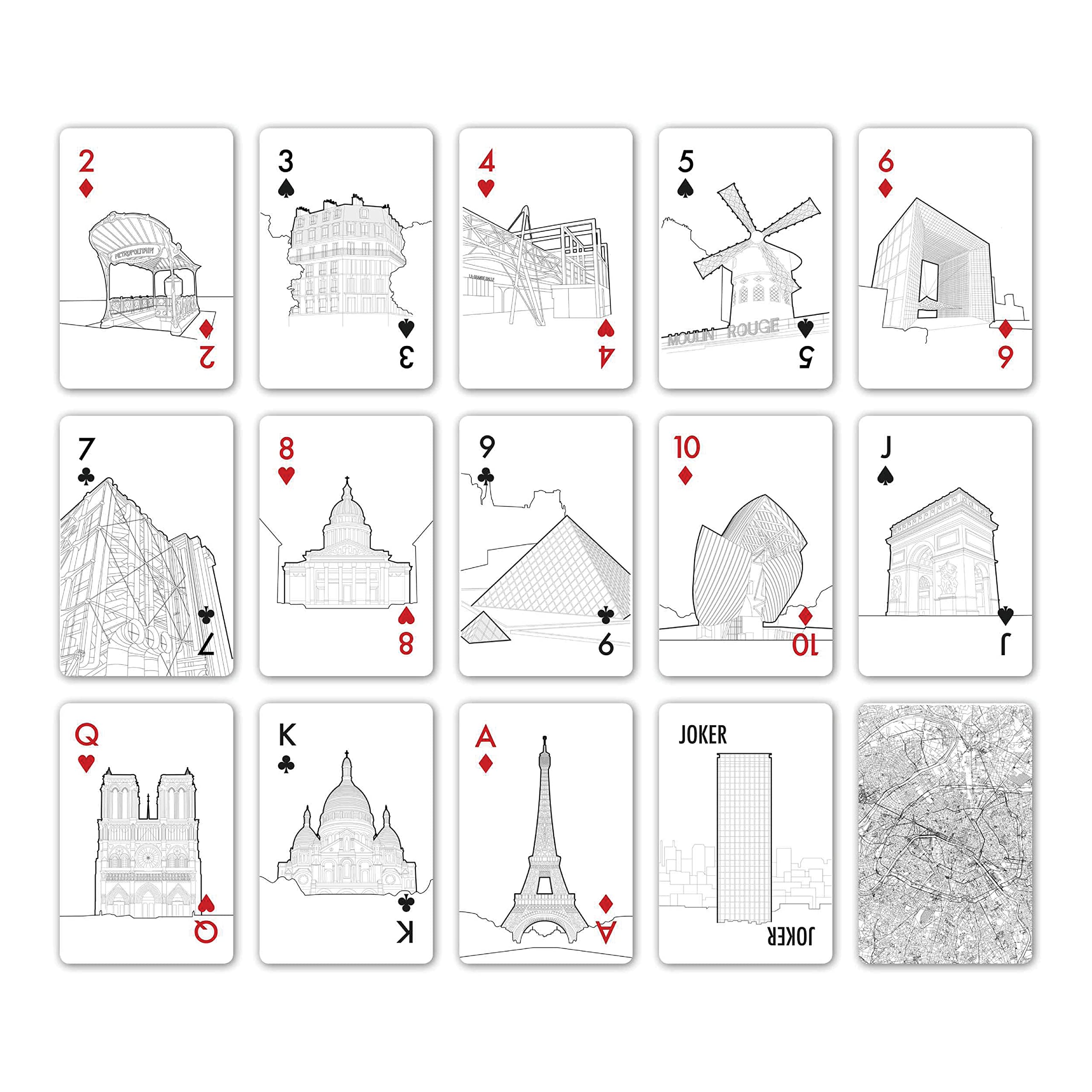 Skyline Chess - Paris Playing Cards