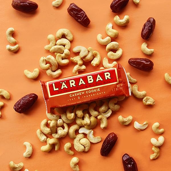 LARABAR CASHEW COOKIE, FRUIT AND NUT BARS, GLUTEN FREE AND VEGAN, 20.4 OZ, 12 CT