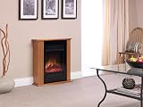 Dimplex Orvieto Electric Fire Suite Oak Optiflame LED Heater 1.5kW Free Standing view 2