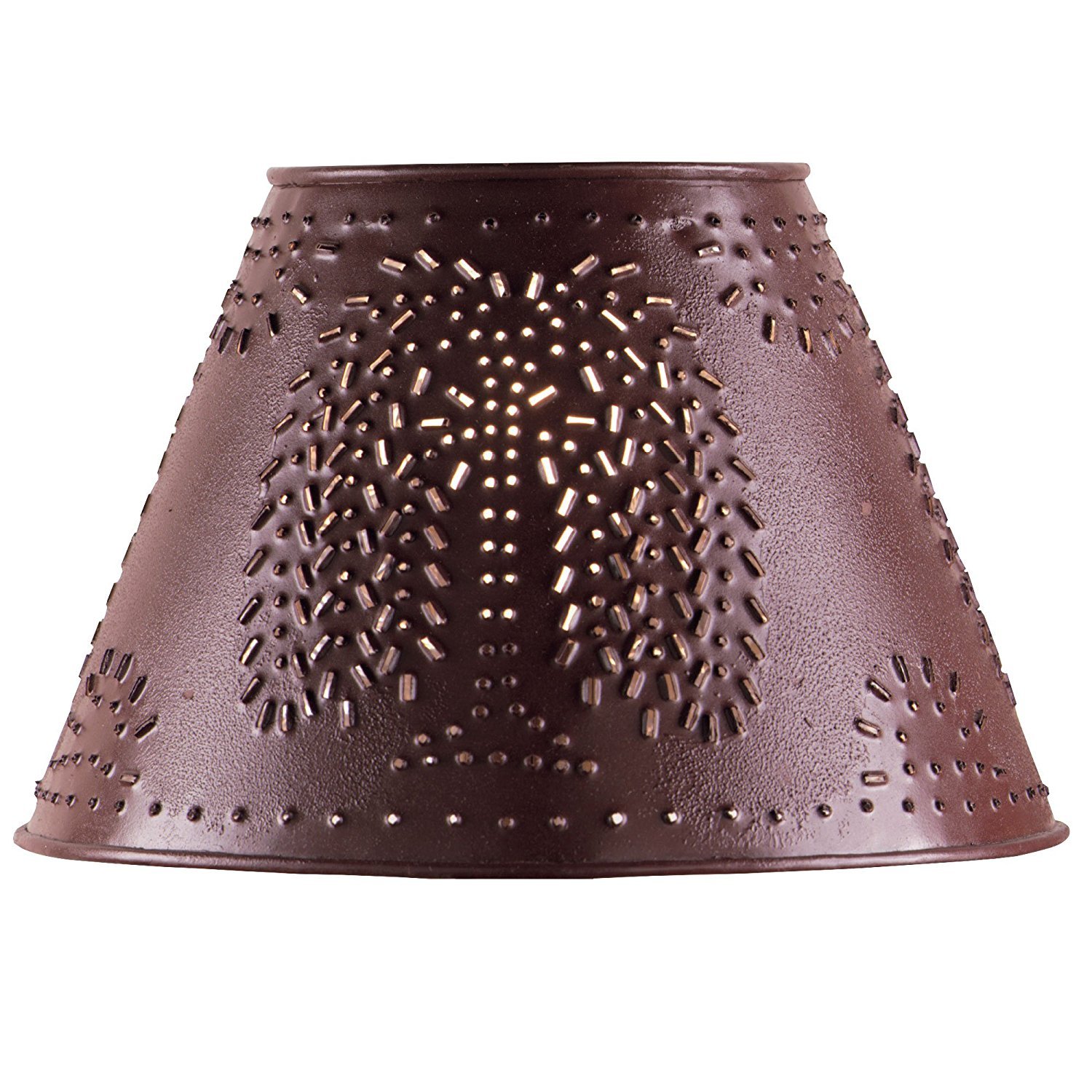 Lamps Light Fixtures Lamps Shades Red Willow Tree Punched Tin 12  Lamps Light Fixtures Lamps Shades Red Willow Tree Punched Tin 12