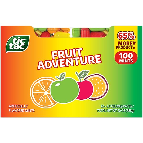 Amazon.com : Tic Tac Orange Mints, Bulk 12 Pack, On-The-Go