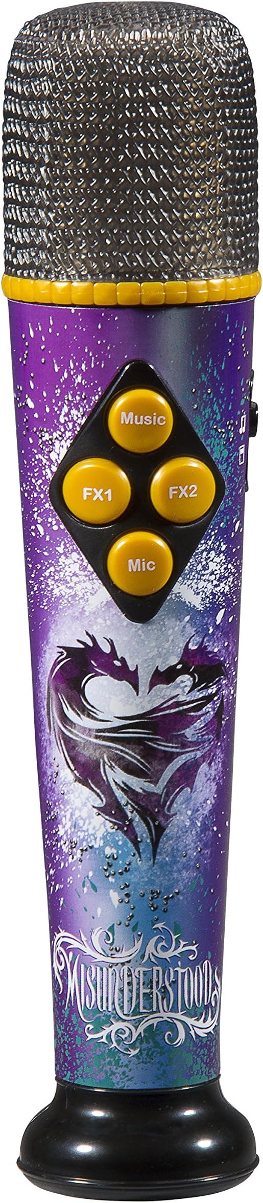 Disney Descendants 2 MP3 Wireless Microphone with Built In Song and Sound Effects - Connect Your MP3 Player For Your Own Playlist and Create Karaoke Machine Fun - Includes Hit Song "Ways to be Wicked"