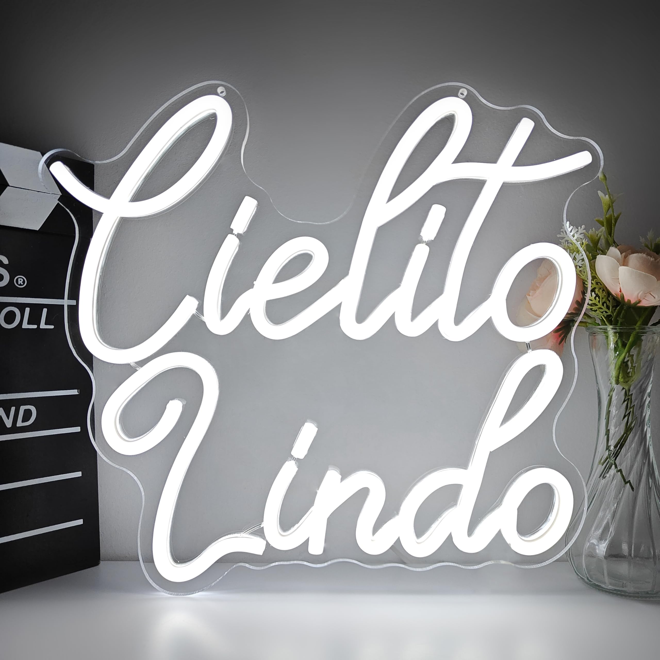 Photo 1 of Cielito Lindo Neon Sign for Wall Decor Mexican Neon Light Dimmable Led Cielito Lindo Party Decoration for Wedding Birthday Gifts, Baby Shower Backdrop Light up Decoration