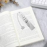 Sibba Stainless Steel Bookmark 5 x 1 Inches Silver Reading Gift view 5