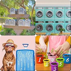 Llewyn 380 Pcs 10 Sheets Letter Stickers,Self