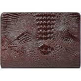 CLARA Crocodile Pattern Clutch Purse Oversized PU Leather Envelope Clutch Evening Handbag