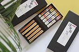 EXZACT 5 Pairs Natural Bamboo Chopsticks Gift Set Handmade Box Japanese Style view 6