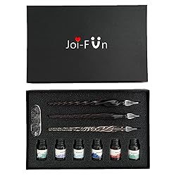Joi-Fun Glass Dip Pen and Ink Set, Glass
