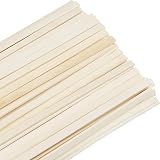 BELLE VOUS Natural Bamboo Wood Sticks Extra Long 40cm 100 Pack Craft Dowels view 6