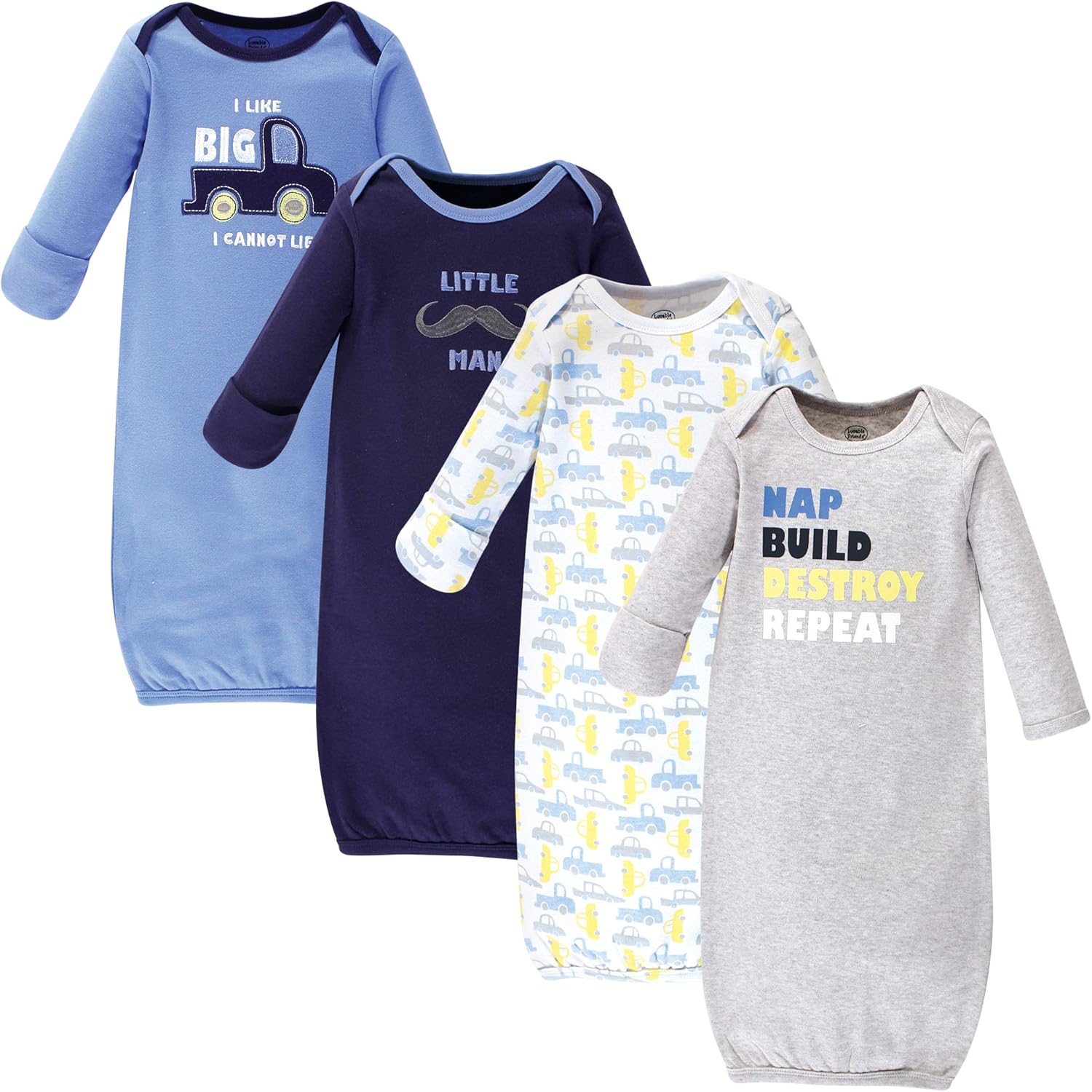 Luvable Friends baby girls Cotton Nightgown, Dreamer, 0-6 Months US: Clothing