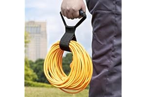 1 Pack Extension Cord Holder Organizer, Cable Straps with Handle for Pool Hoses, Garden Hoses Storage Straps for Carrying and
