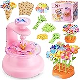 Hamdol DIY Flower Bouquet Craft Kit for Girls Ages 4-8, Creative Fabric Flower Making Set, Educational STEM Toy for Kids 5 6 7 8, Preschool Arts & Crafts Birthday or Valentine Gift for Boys and Girls