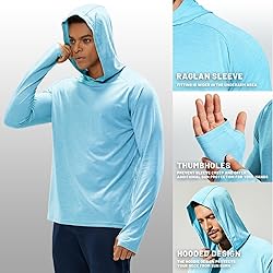 MIER Men's Long Sleeve Hiking Shirts UPF 50+ Sun