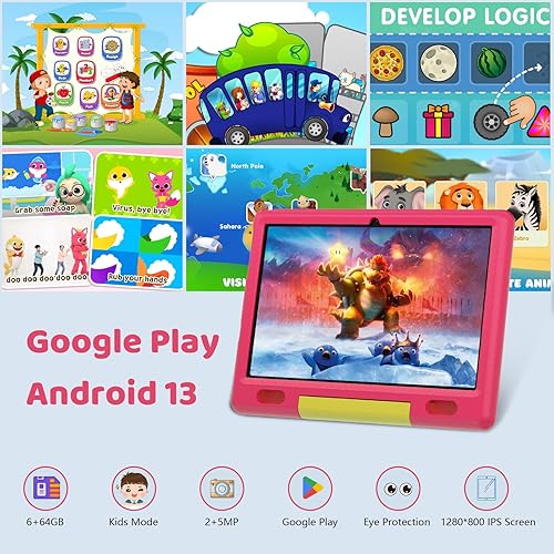 Cheerjoy Tablet Android 13 Tablets 10 inch, 6GB RAM 64GB ROM, Android Tablet 1280 * 800 IPS HD Display,5000mAh Battery, WiFi Tablets (Sliver) Cheerjoy Tablet Android 13 Tablets 10 inch, 6GB RAM 64GB ROM