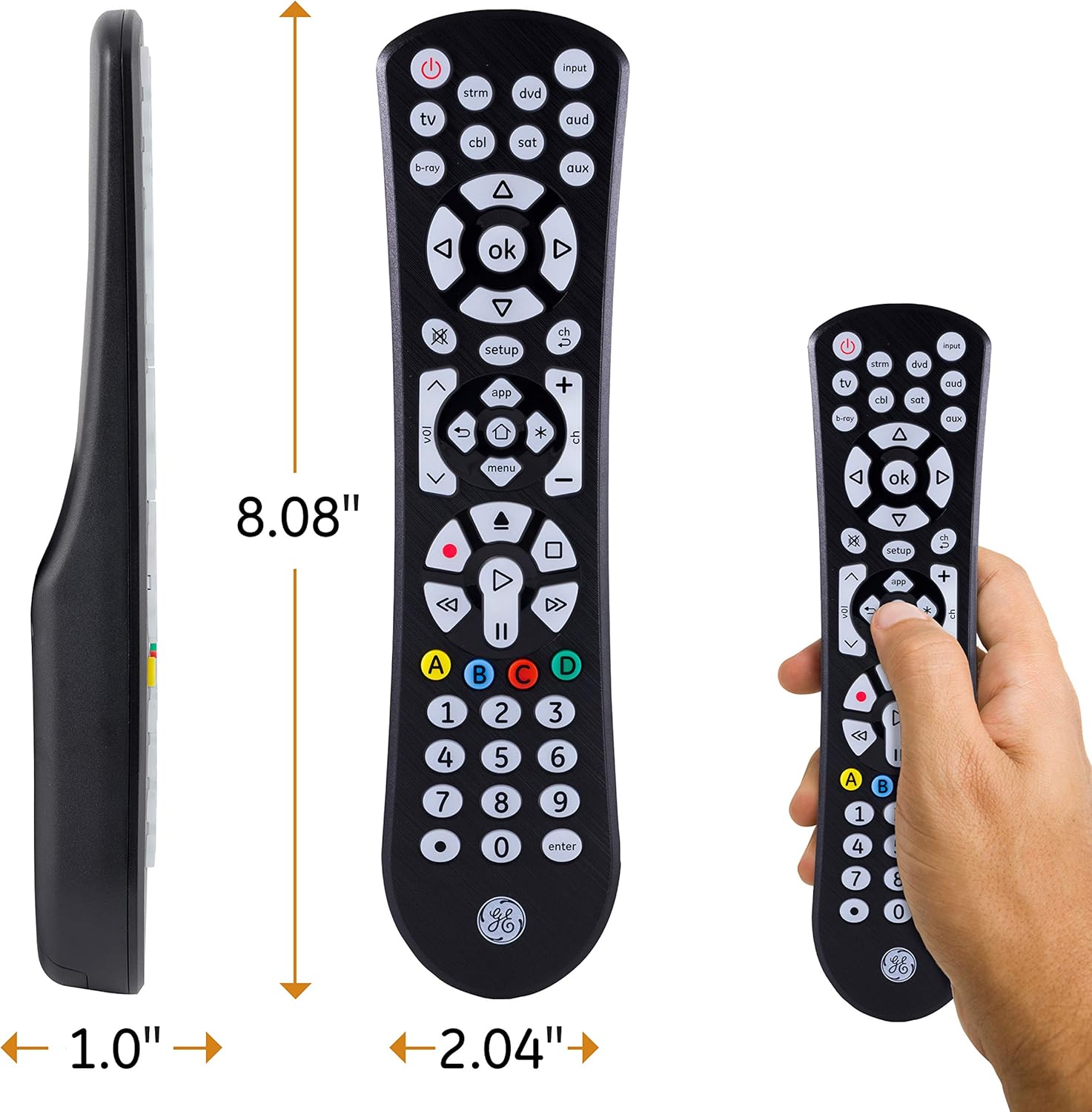Accessories Supplies Sony Blu Ray Dvd Sharp Roku Lg Streaming Players Apple Tv Smart Tvs Panasonic 3 Device Black Vizio Ge Universal Remote Control For Samsung Rca Audio Video Accessories