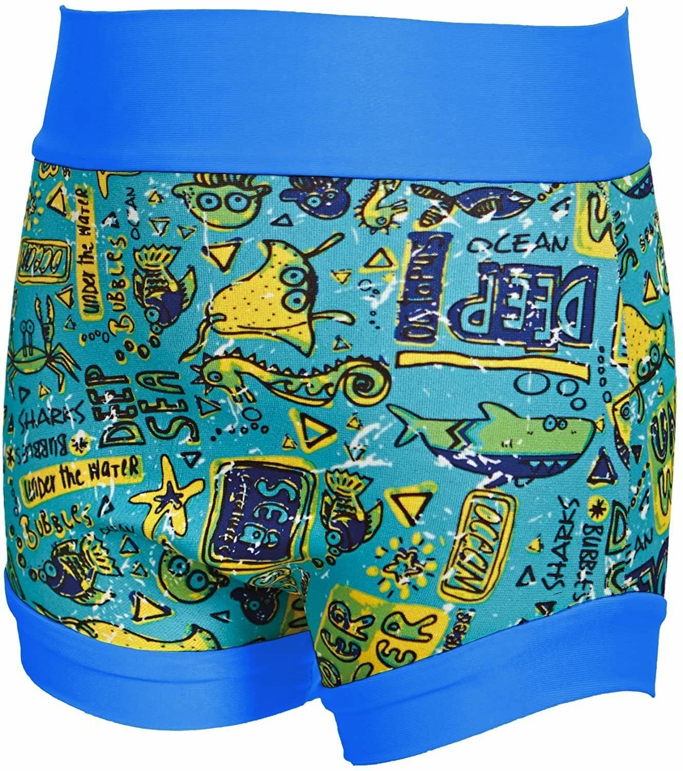 Zoggs Unisex Child Deep Sea Swim Nappy Cover - Multi-Coloured, 6 - 9 Months