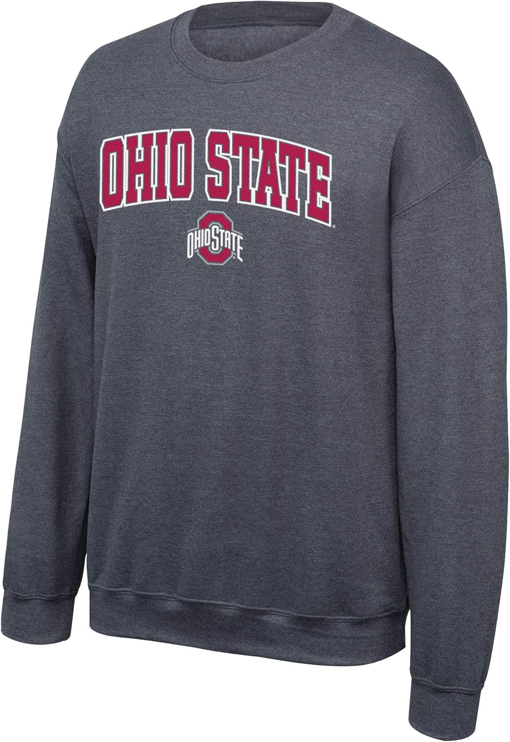 Elite Fan Shop Fan Favorite Dark Heather Arch Crewneck Sweatshirt : Clothing