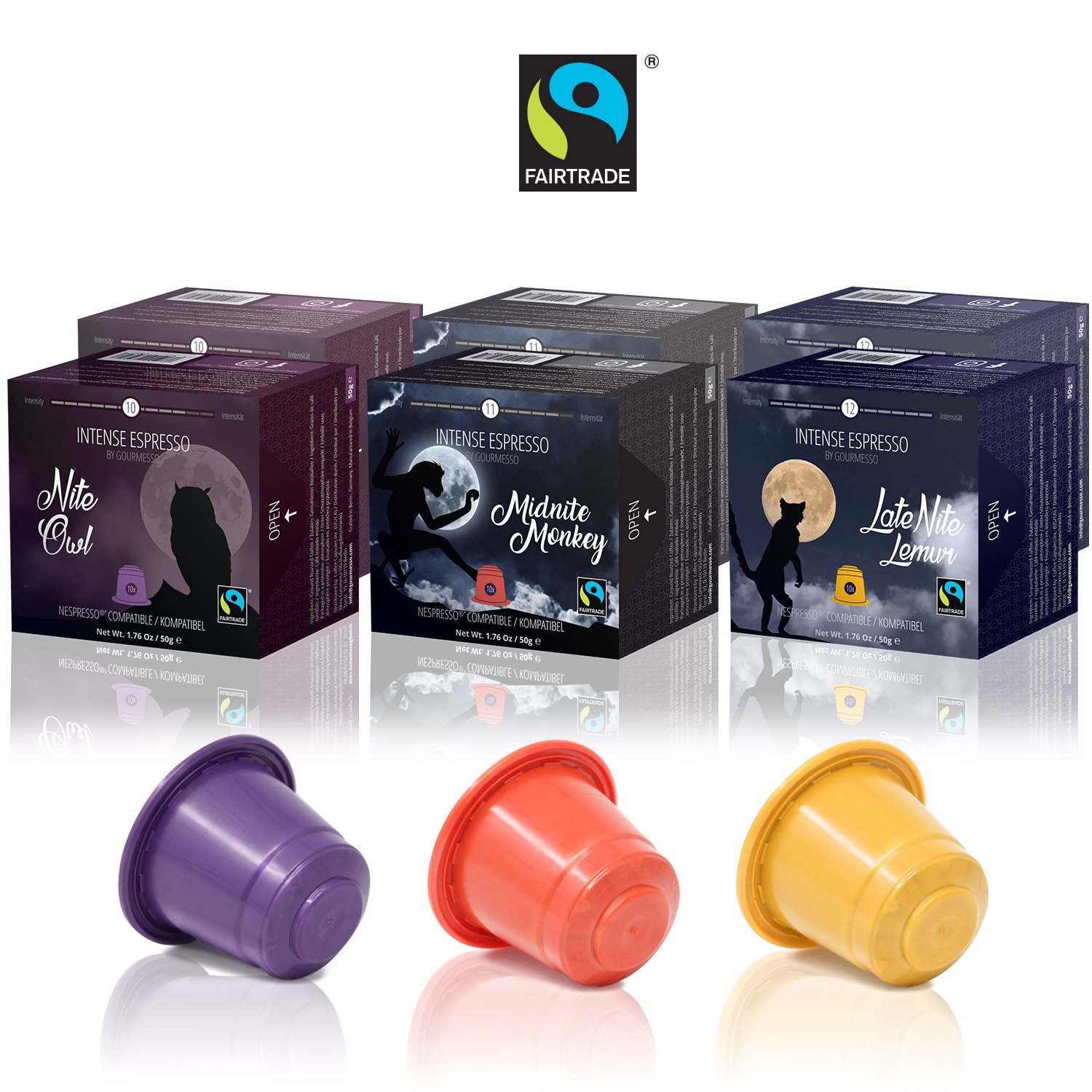 80 Nespresso Compatible Coffee Capsules 100 Fair Trade