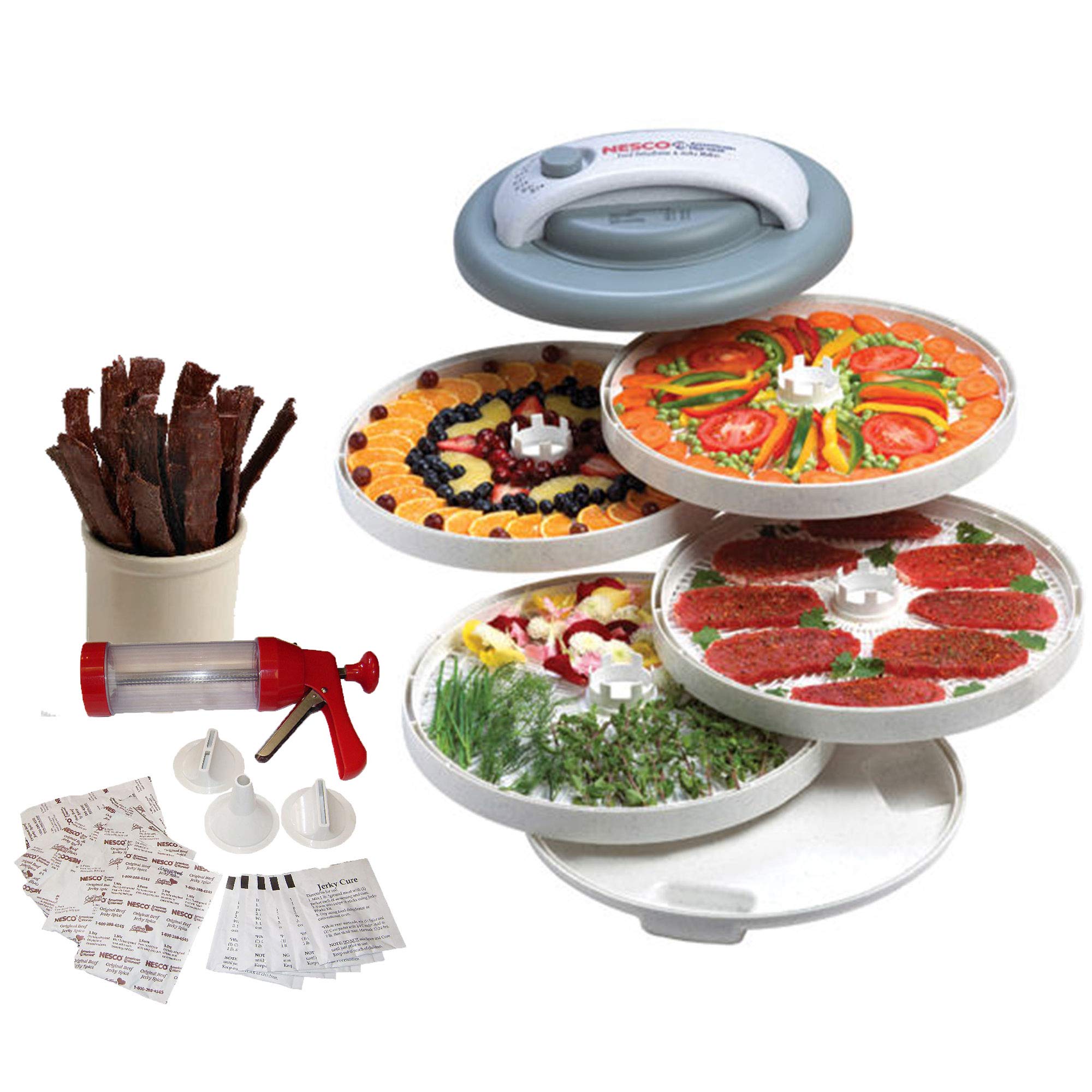 Nesco FD61WHC Snackmaster Express Food Dehydrator AllInOne Kit with