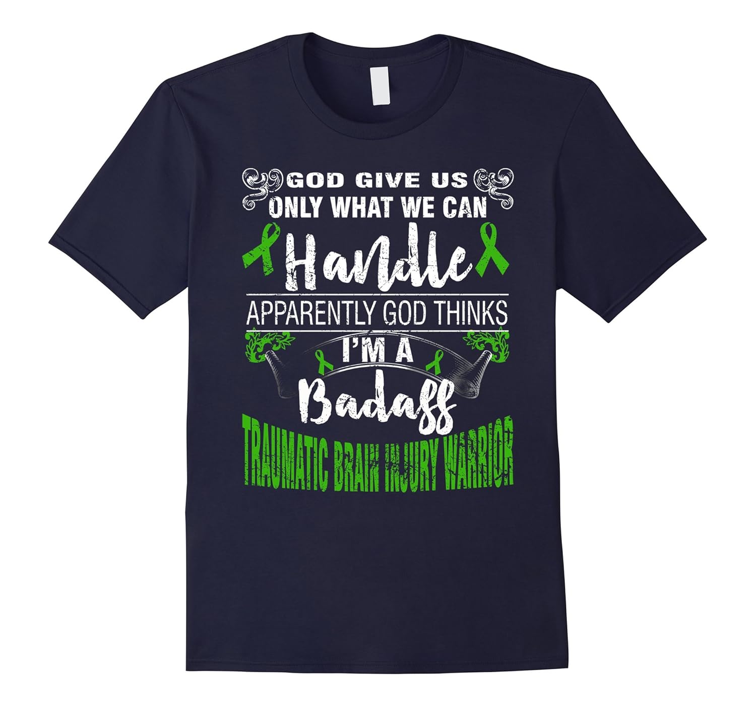 I'M A BADASS TRAUMATIC BRAIN INJURY WARRIOR T SHIRT-ANZ