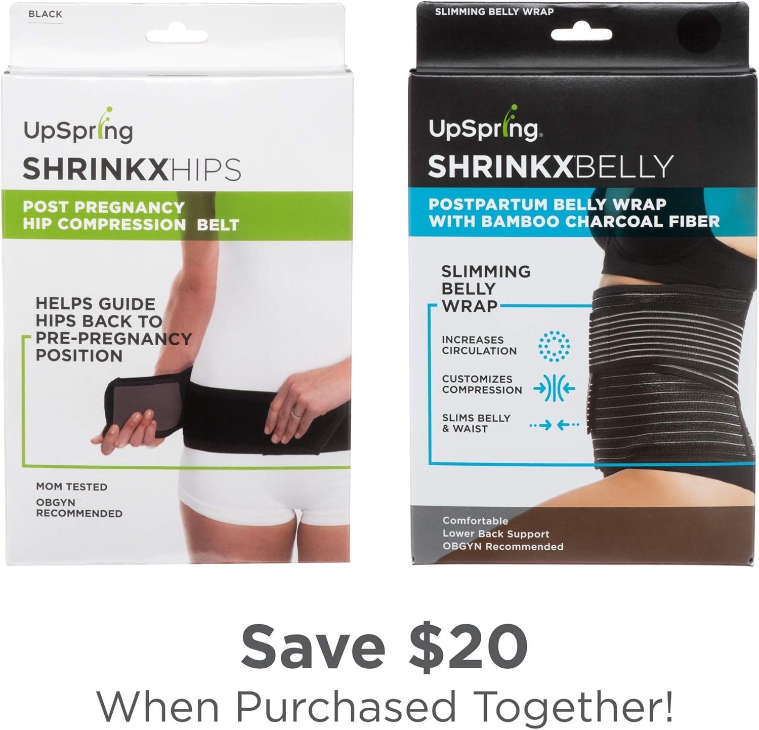 Upspring Shrinkx Postnatal Compression Belly And Hip Support For Women Post Pregnancy Black S M Breathable And Adjustable Amazon De Bekleidung