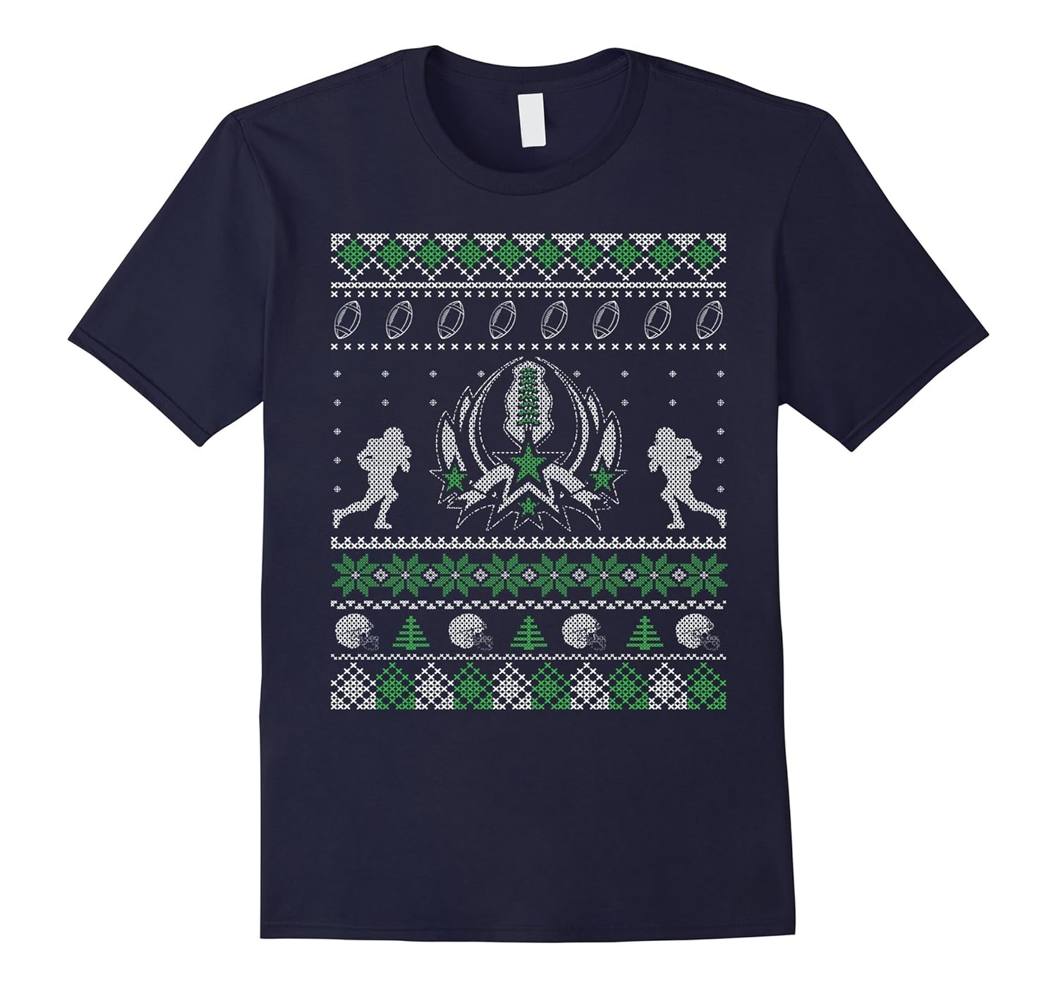 Ugly Christmas Sweater Style Football Shirt-ANZ