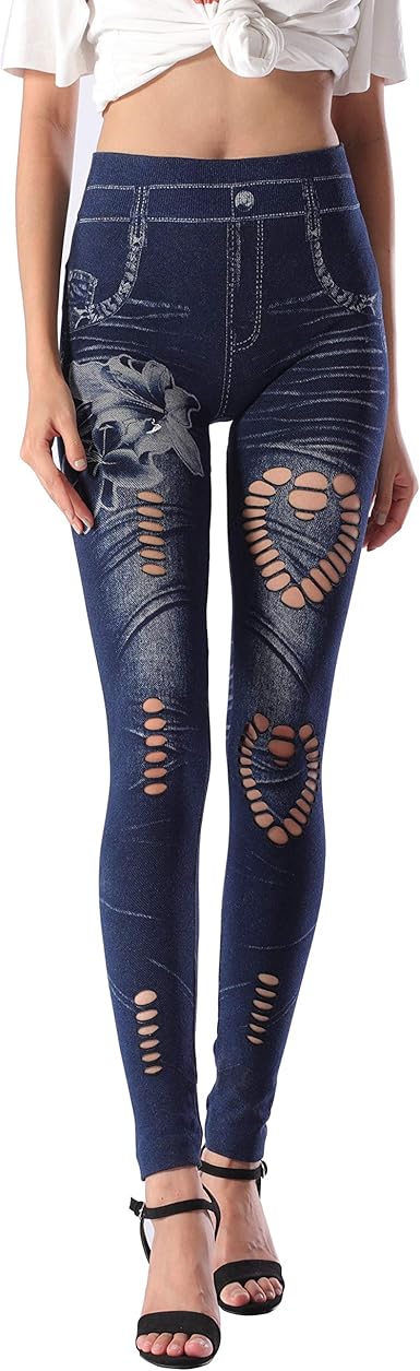 mixit denim stretch leggings