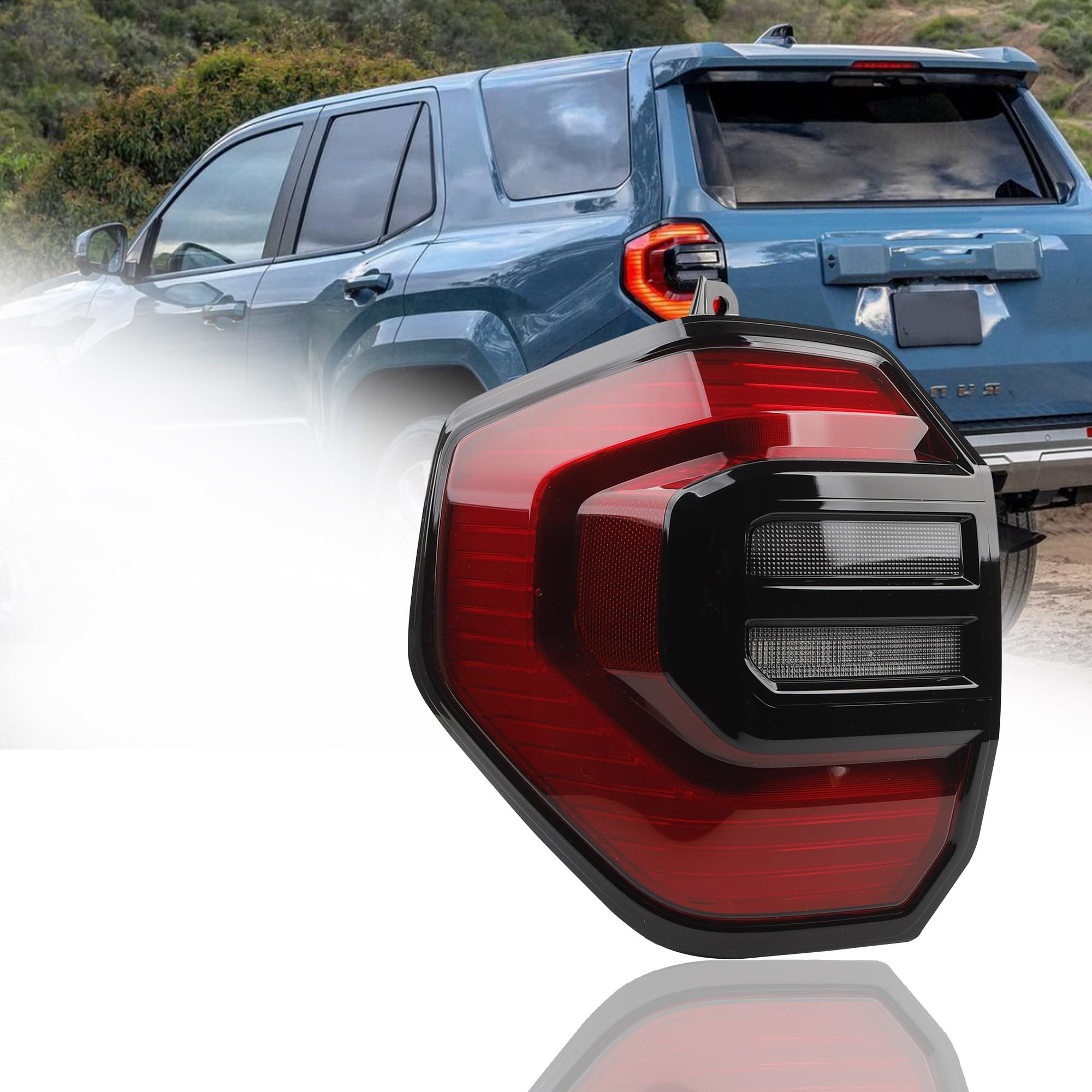 Photo 1 of Dasbecan Tail Light Assembly Compatible with 2025-2026 Toyota 4Runner LED Rear Lamp Taillight Left Driver Side Replace# 81561-35410