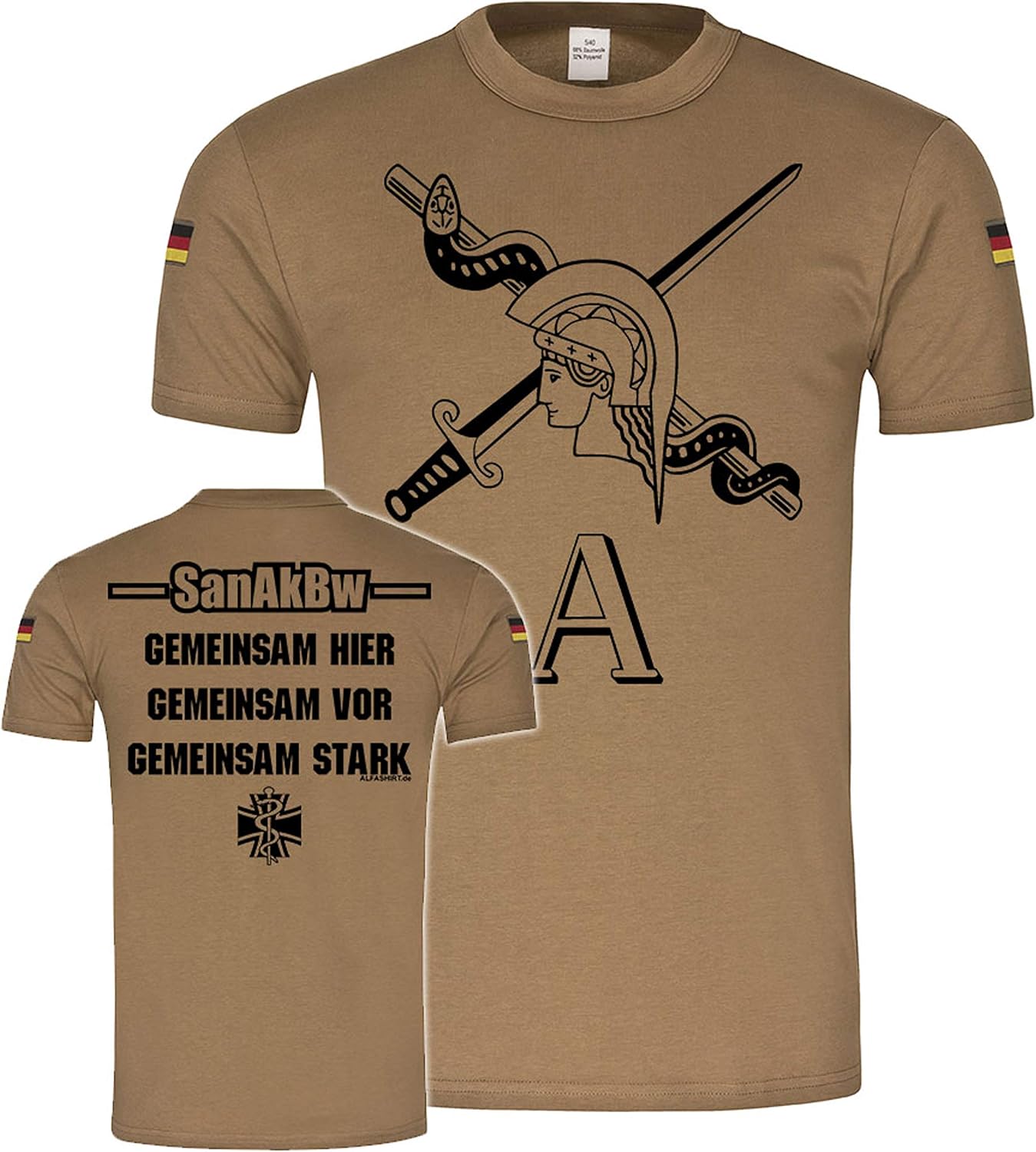 Copytec Sanitäter Patch Aufnäher - Bundeswehr Style 8,5x2 Cm