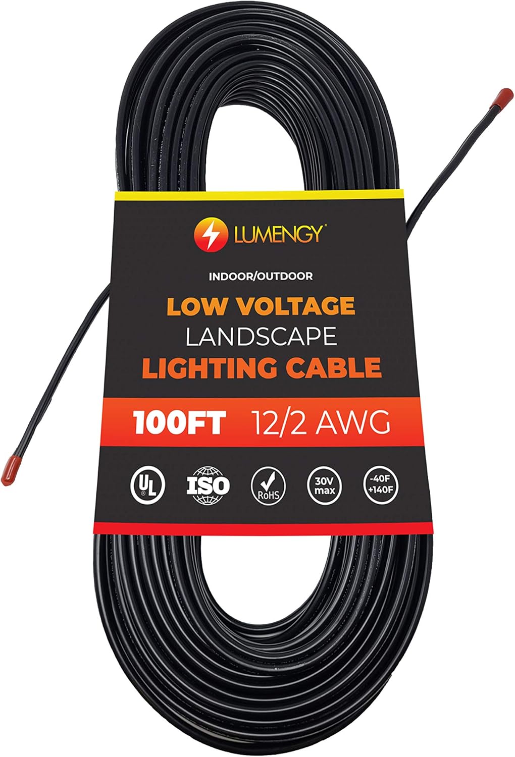 LUMENGY 12/2 Low Voltage Landscape Wire. HeavyDuty, Direct Burial