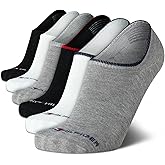 Tommy Hilfiger Mens No Show Socks - 6 Pack Cotton Blend Stretch Soft Cushioned Casual Athletic Sports Liners Low Cut Socks