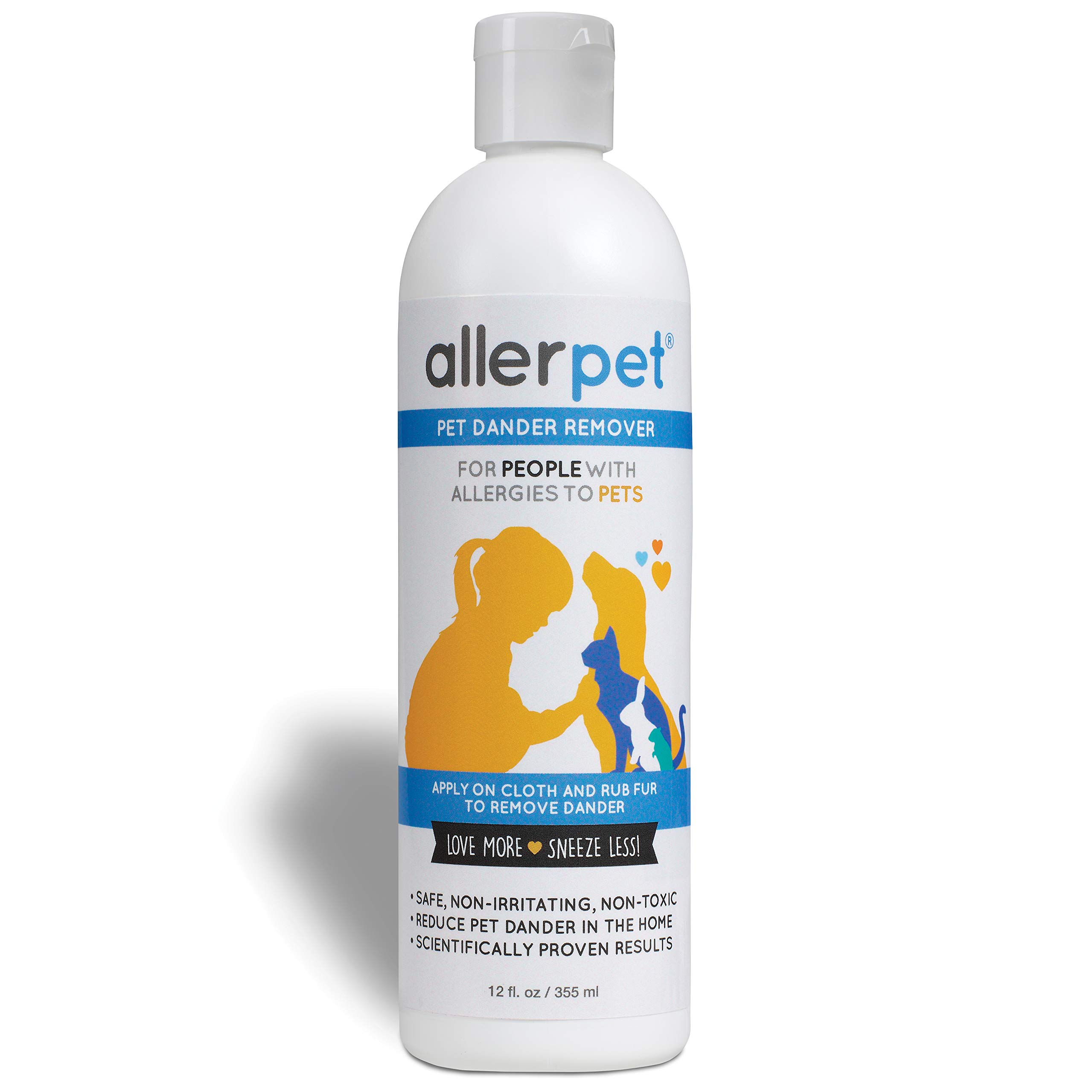 Allerpet Pet Dander Remover, Allergy Relief Solution, 12 oz