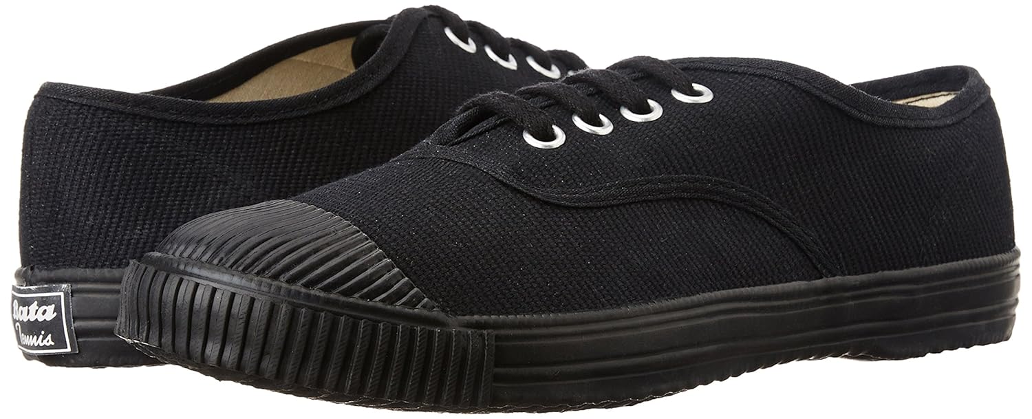 Bata tennis shoes black Clearance