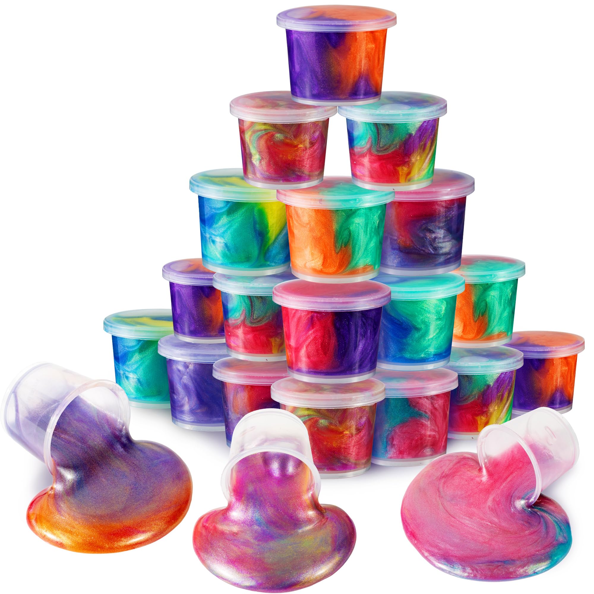 Photo 1 of ZDTHNSIAT Galaxy Slime Putty 24pack Toy Party Favors for Girl, Non-Sticky, Stress Relief Toy for Boys, Easter Basket Stuffers, Christmas Stockings