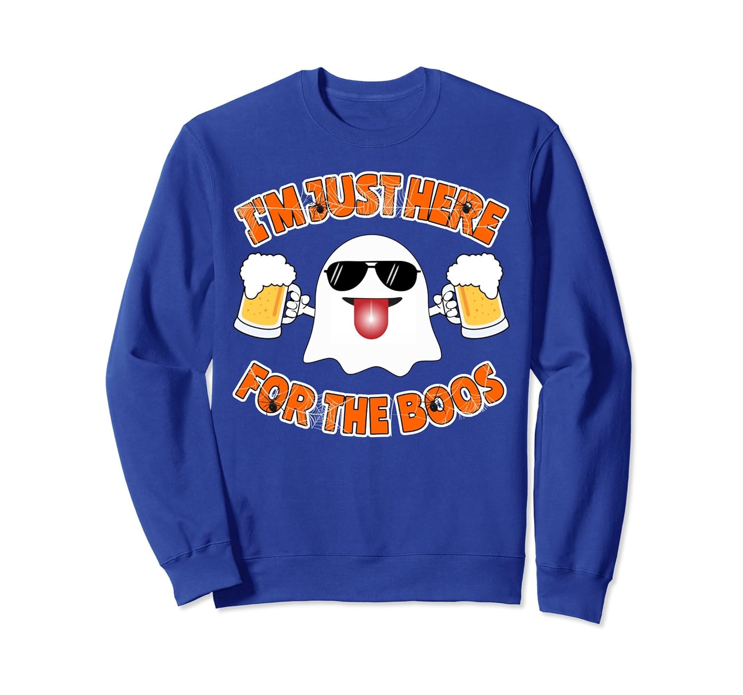 Funny Ghost Halloween Sweatshirt Beer Drunk Drinking Gift-ANZ