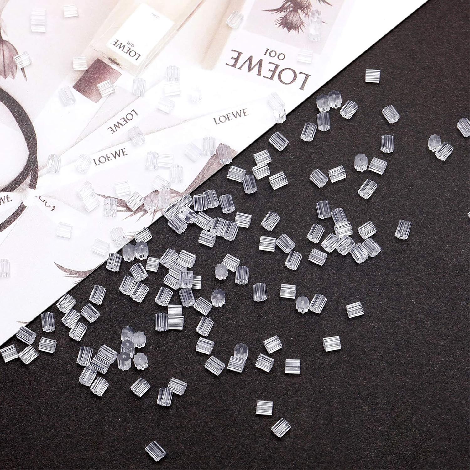 500 Pieces Clear Rubber Earring Safety Backs for Fish Hook Earrings - Image 4