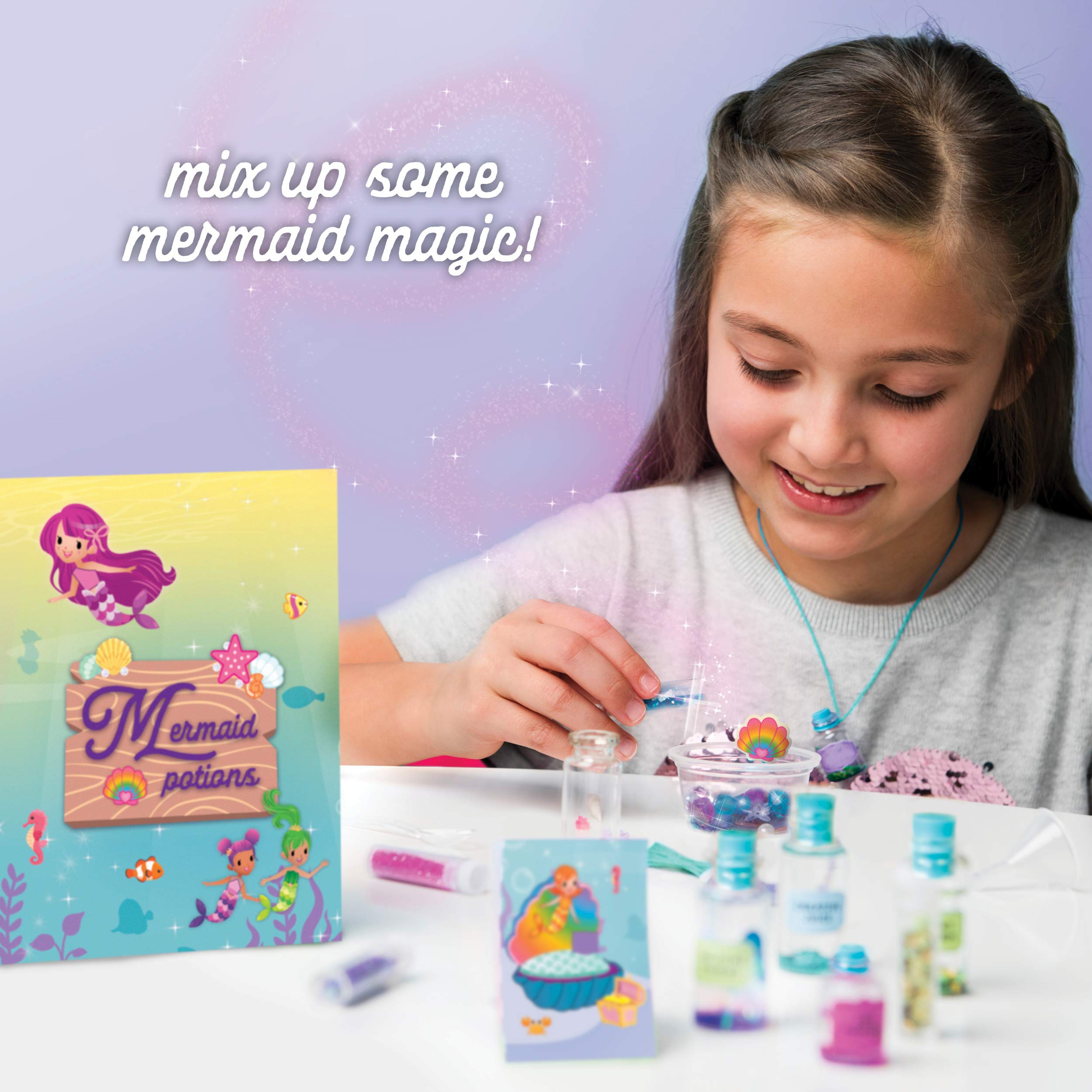 Mermaid Potion Kits for Kids – Glitter for Crafts, Arts and Crafts for Kids, Mermaid Accessories, Mermaid Toys, Mix Up Some Mermaid Magic, Easy Storage, Ages 6+