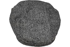 GaelSong Traditional Men's Irish Flat Cap, 100% Wool Tweed, Made in Ireland