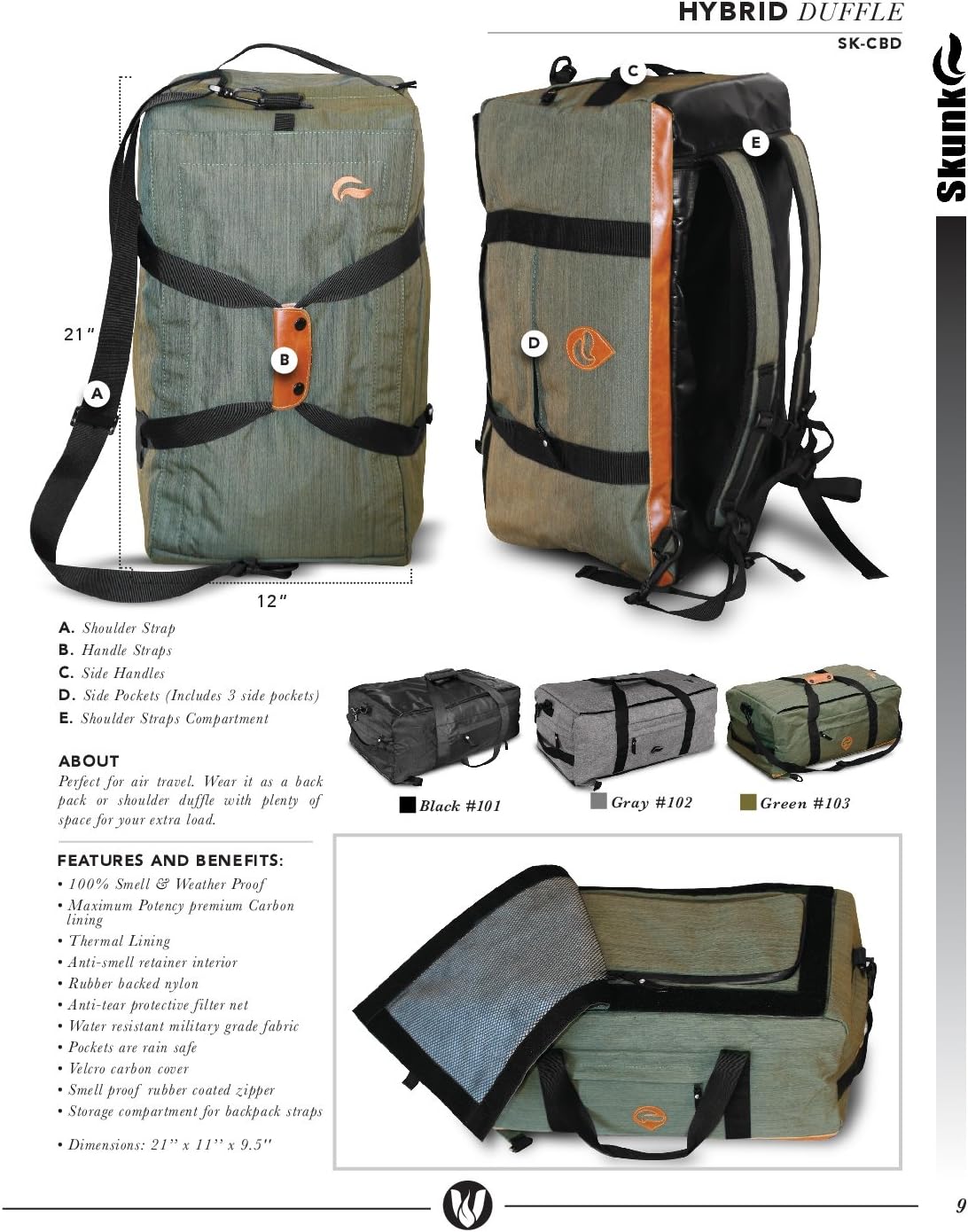 hybrid duffle bag