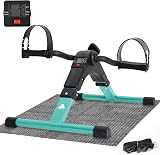 EVOLAND Pedal Exerciser Bike Mini Under Desk Arm Leg Workout with LCD view 1