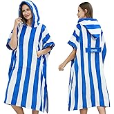 Yufawow Men Women Hooded Towel Changing Wearable Cloth Swimsuit Bikini Coverup Dry Robe Bathing Swim Parka Jacket Suit Dress Wrap Plus Size for Beach Hiking Pee Surf Board Pool Shower