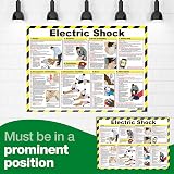 Safety First Aid Group Electric Shock First Aid Poster Laminated 59x42cm view 5