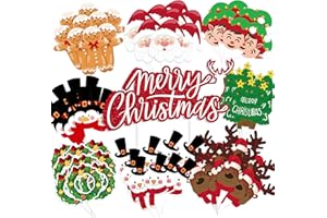 CAOEKEGO 73pcs Christmas Cupcake Toppers Picks Set for Christmas Tree Snowman Santa Claus gingerbread Man Reindeer Elf Theme Holiday Xmas Party Appetizers Cake Decorations Supplies