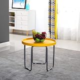 simpahome Multi-Purpose Round Utility Table - Black, Height Adjustable view 2