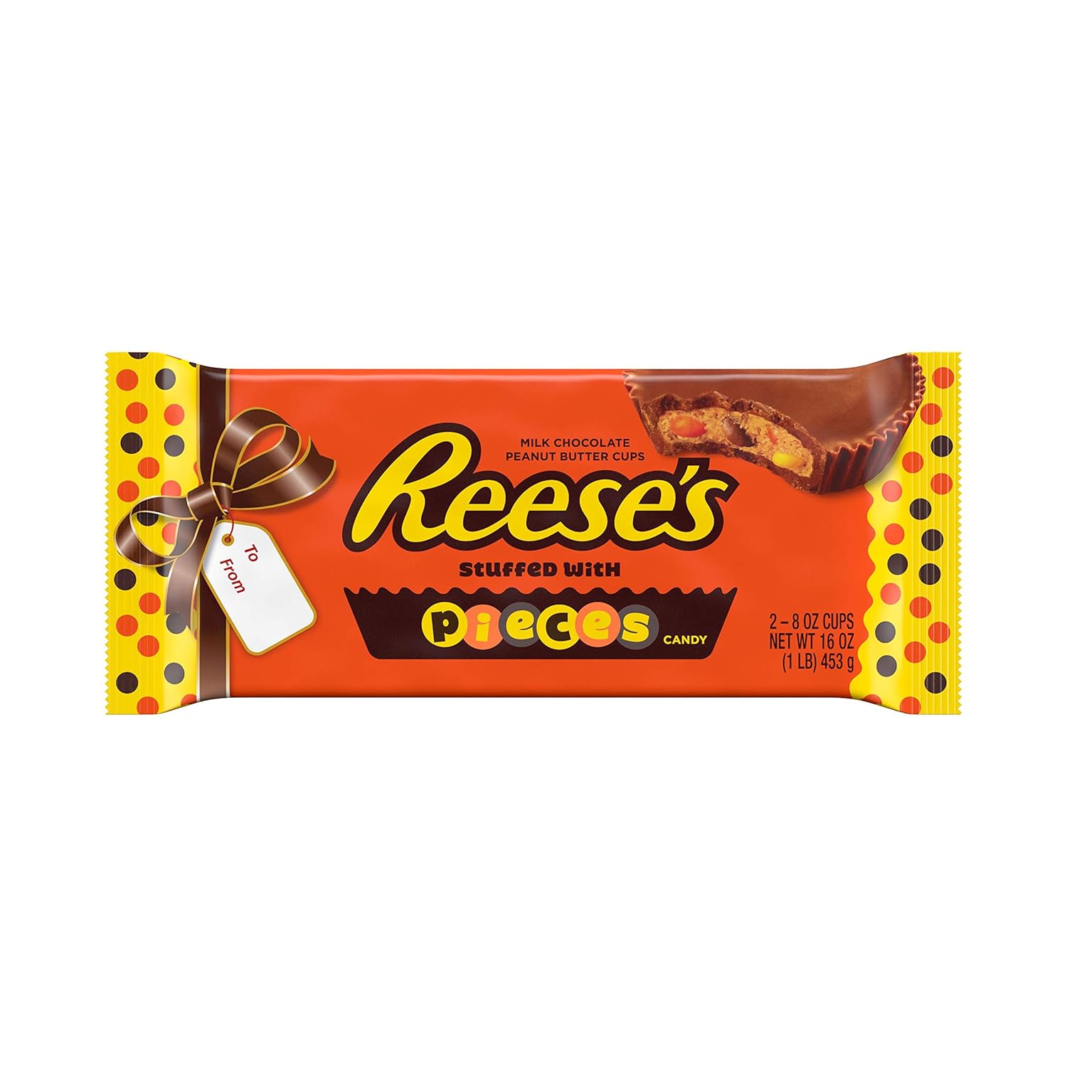 REESE'S Holiday Candy, Stuffed with Pieces Peanut Butter Cups 1 lb.