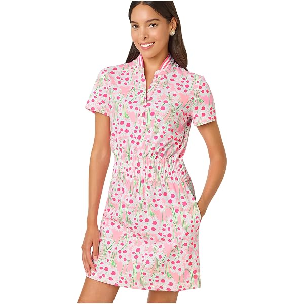 Robe Lilly Pulitzer Sophie - Imprimé Homard/crevettes - Taille M, Rose, 100% Coton - Occasion Très Bon état