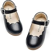 Felix & Flora Toddler Flower Girl Dress Shoes - Baby Girl Ballet Mary Jane Flats for Party School Wedding