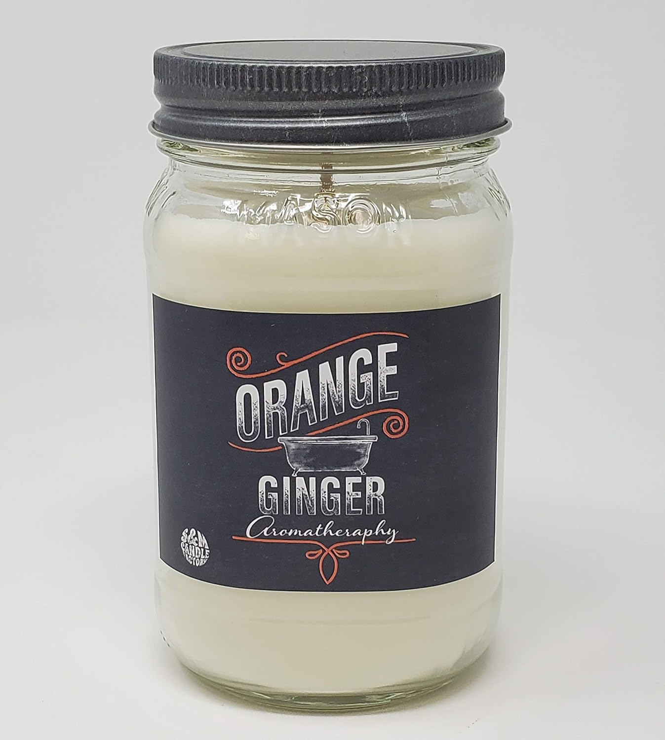 Orange + Ginger Aromatherapy Scented Candle Energy Candle 100 All